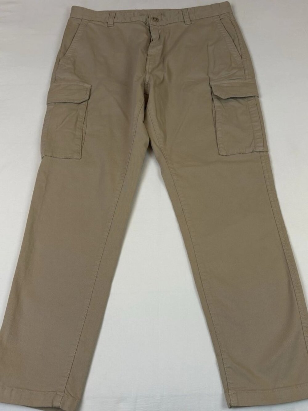 Zara Khaki Tan Cargo Pants Men's Slim Fit Size 34